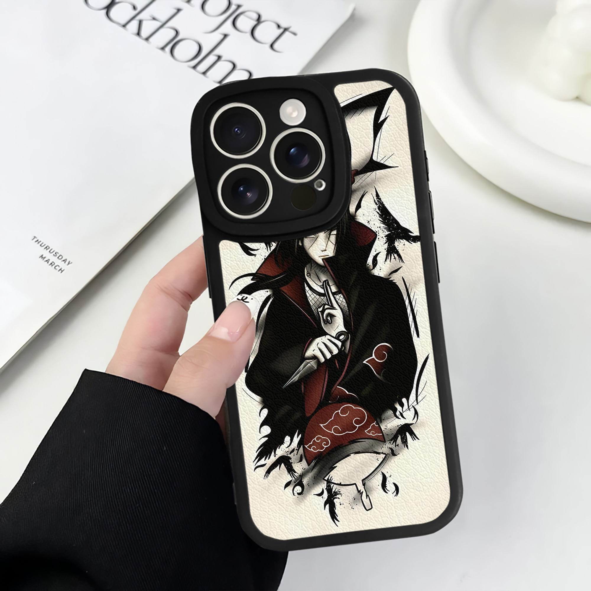 （画像用） NARUTO -ナルト- NARUTO -ナルト- 疾風伝 【iPhone 16シリーズ対応】シリコンスマホケース（レザー調） 材質：シリコン